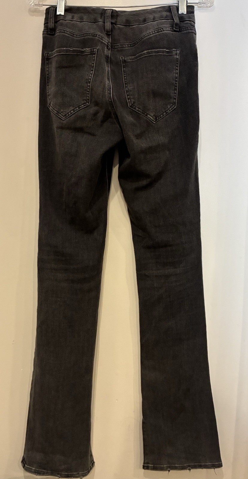 Express Women's Solid Black Skyscraper Mid Rise U… - image 5