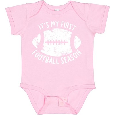 Inktastic It's My 1st Football Season Distressed Baby Bodysuit Sports Look Kids