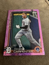 KERRY CARPENTER 2025 Topps Series 2 AQUA HOLO FOIL #543 Detroit Tigers