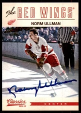 2012-13 Panini Classics Signatures #192 Norm Ullman Autographs Auto