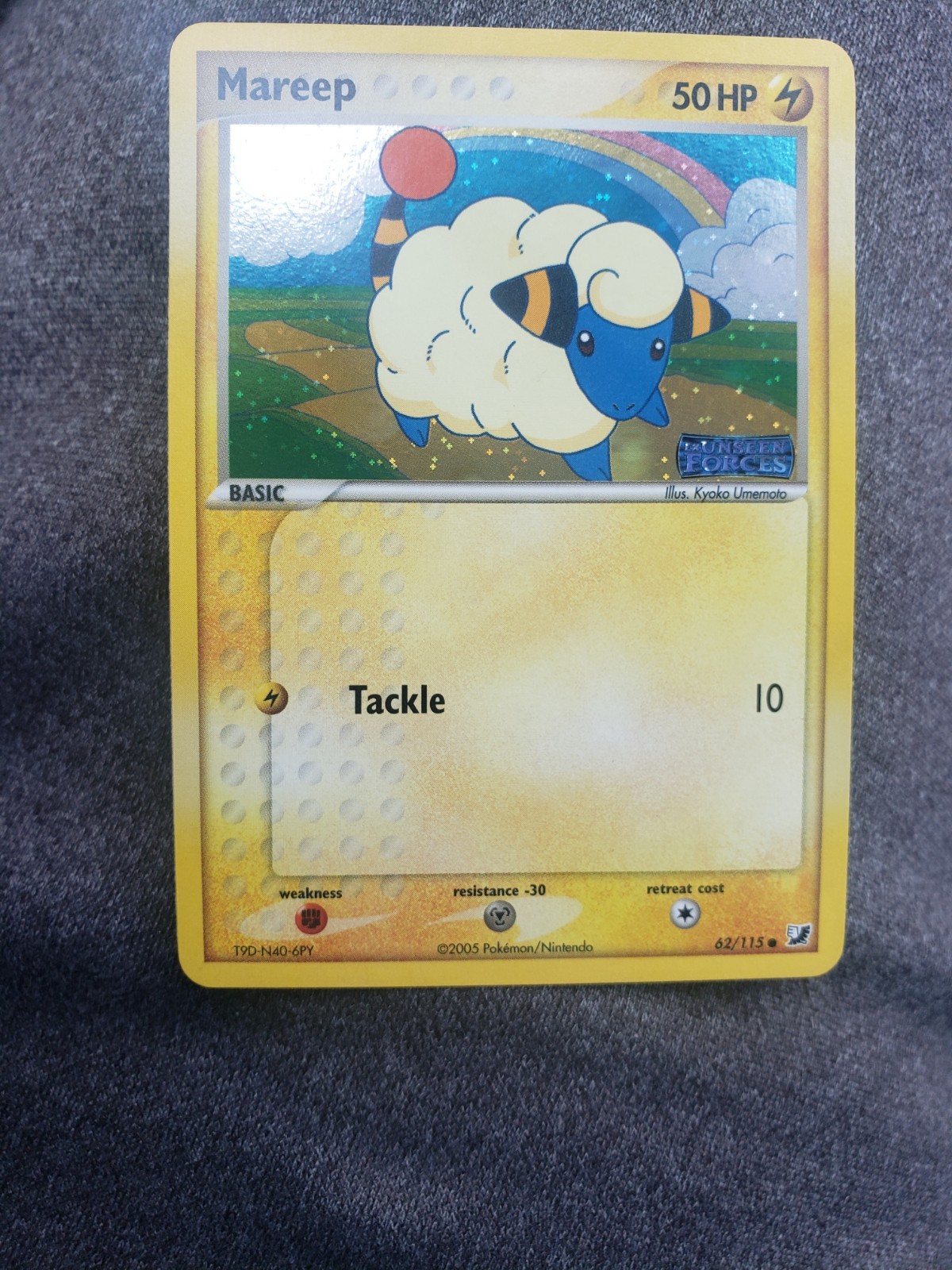 Mareep 62/115 Unseen Forces Reverse Holo NM