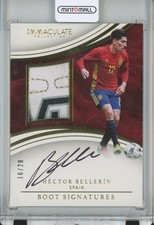 2017 Panini Immaculate Collection Soccer Hector Bellerin Boot Signatures 16/20