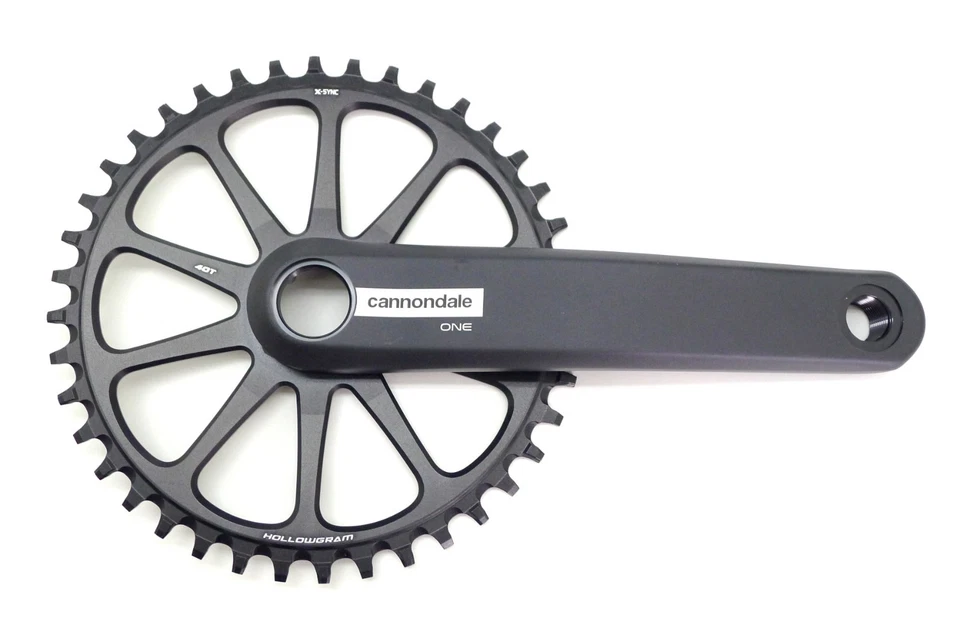 Cannondale One Hollowgram X-Sync 40T 1x Spidering 165mm Crankset - Image 4 of 4