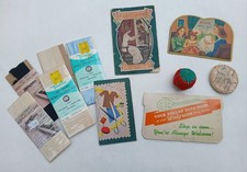 Vintage Sewing Lot With Hem Tape, Advertising Needlebooks, Pin Cushion READ