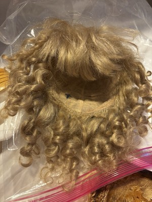 Perruque Blonde Mohair Pour Poupée 28,5 Cm - Jumeau, Bru, Antique Ou Moderne - Georgette Bravot