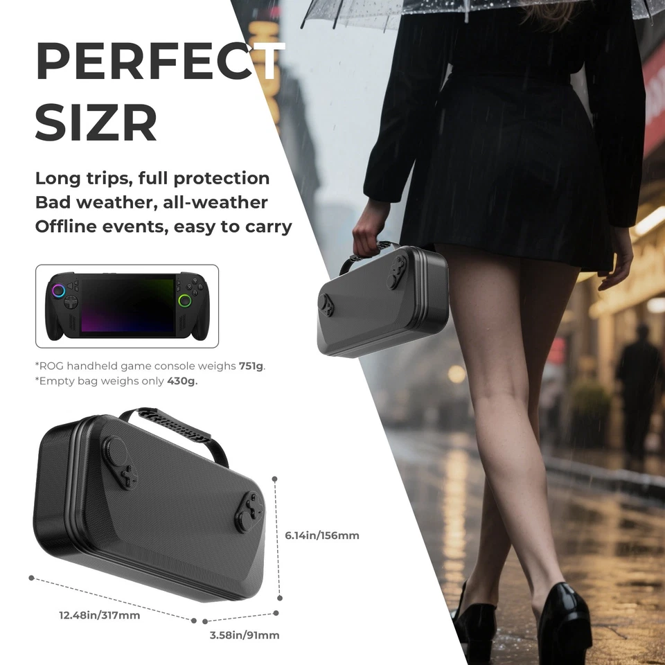 Accessories for ASUS ROG XBOX Ally / ROG XBOX Ally X Console Protective Case Bag - Image 4 of 4