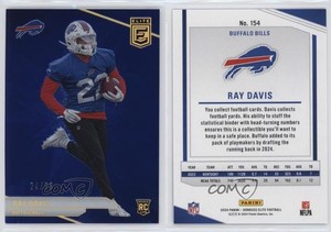 2024 Panini Donruss Elite Rookies Blue /99 Ray Davis #154 Rookie RC