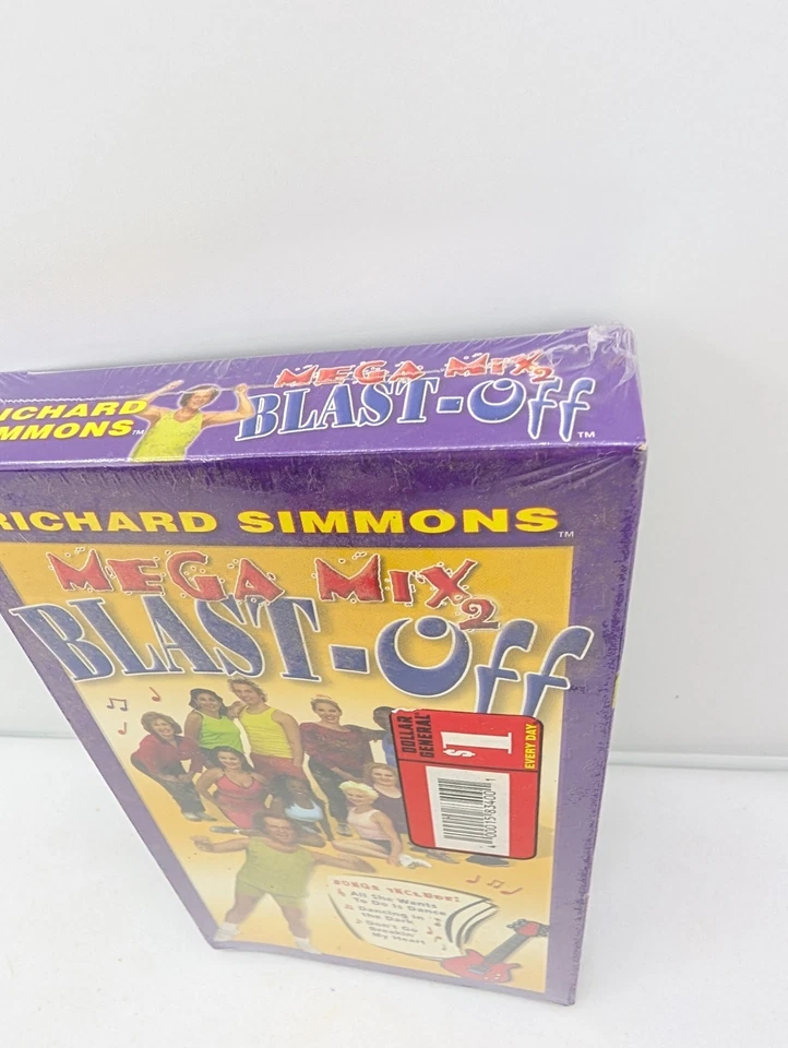 2001 Sealed VHS Richard Simmons Mega Mix 2 Blast-Off good times entertainment  Foto 3 de 4