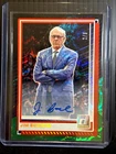 Jim Boeheim 2025-26 Panini Donruss 196 Black Green FOTL Holo Auto 2/3 Syracuse