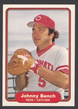 1982 Fleer Baseball #57 Johnny Bench Cincinnati Reds