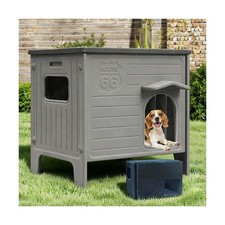 Rockever Insulated Dog House Outdoor Indoor for Small Medium Dogs, Insulated ...