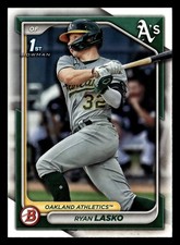 Ryan Lasko 2024 Bowman Prospect 1st #BP-105 Oakland Athletics Rookie *024