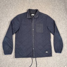 Penfield Navy Blue Blackstone Quilted Snap Bu...