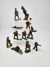 DAMAGED Lot Of Dime Store Barclay Manoil 1930s Army Lead Toy Soldiers