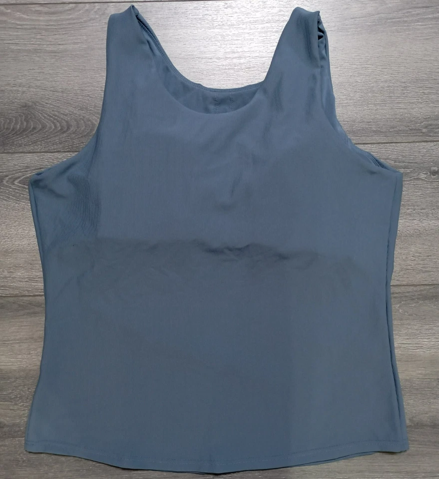 32 Градусов классный ребристый бак женщин X-Large синий встроенный бюстгальтер Athletic - Изображение 4 из 4