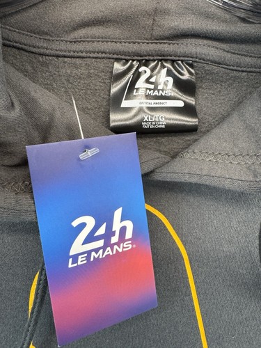 24h LE MANS Racing 2022 Authentic Men’s Hoodie Sweatshirt Size XL Gray NWT - Picture 5 of 24