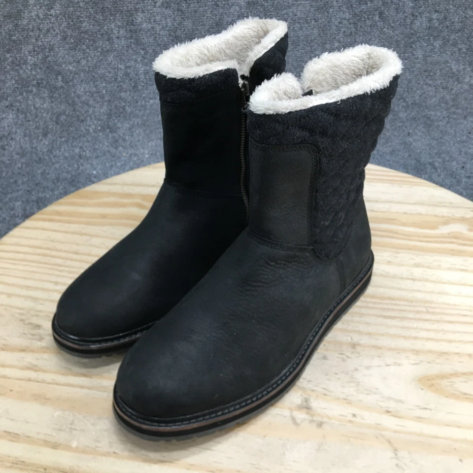 Botas Helly Hansen para mujer 9,5 negras Seraphina acolchadas para nieve piel sintética cuero NUEVAS Foto 4 de 4