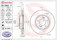 Brembo Bremsscheiben BelüFtet 320 Ø Vorne Passend FüR Ssangyong Rexton Y400