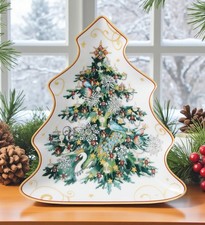 1 Williams Sonoma Twas the Night Before Christmas Appetizer Plate 6" NEW Tree