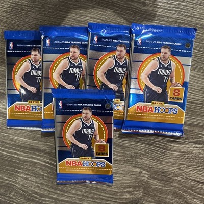LOT OF 5- 2024-25 Panini NBA Hoops Basketball Factory Sealed Retail Pack