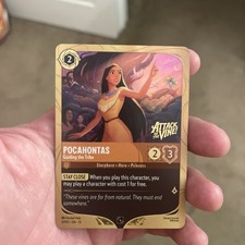 Disney Lorcana Pocahontas Guiding the Tribe Prerelease Promo Attack Of The Vine