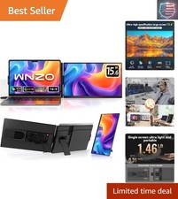 15.6 Inch Laptop Screen Extender, 120 sRGB IPS FHD Dual Laptop Monitor Exten...