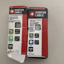 Porter-Cable 2-1/2 in. x 15-Gauge Finish Nails (1000 per Box) Two Boxes