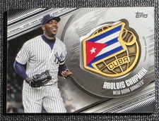 A 2020 Topps - Global Game Medallions Aroldis Chapman #GGM-AC 063/149 Yankees