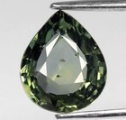 💎 1.97ct 8.7x7.3mm Pear Bluish Green Sapphire - Unheated, Songea Tanzania Gem — photo 1