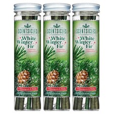 Scentsicles White Winter Fir Scented Christmas Tree Ornaments - 3 Bottles 18...