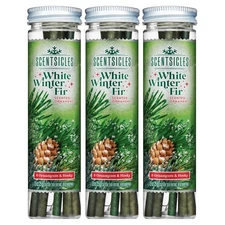 Scentsicles White Winter Fir Scented Christmas Tree Ornaments - 3 Bottles (18...