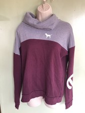 Victoria's Secret PINK Funnel Cowl Neck Pullover Sweatshirt Women's Small