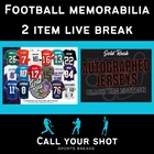 New England Patriots 2 Autographed Items Box Break - 2026 Gold Rush Football