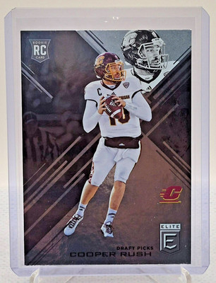 2017 Panini Donruss Elite Collegiate Football Cooper Rush Chippewas RC #168