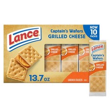 Lance Sandwich Crackers Captain's Wafer Grilled Cheese 10 Individual Packs 6