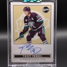 Upper Deck Clear Cut Vintage Autographs Auto Troy Terry Anaheim Ducks