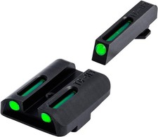 TRUGLO TFO Tritium Fiber-Optic Handgun Sight Snag-Resistant Front Rear Bri