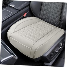 Luxury Faux Leather Car Seat Cover, Anti-Slip Waterproof Universal Front Grey