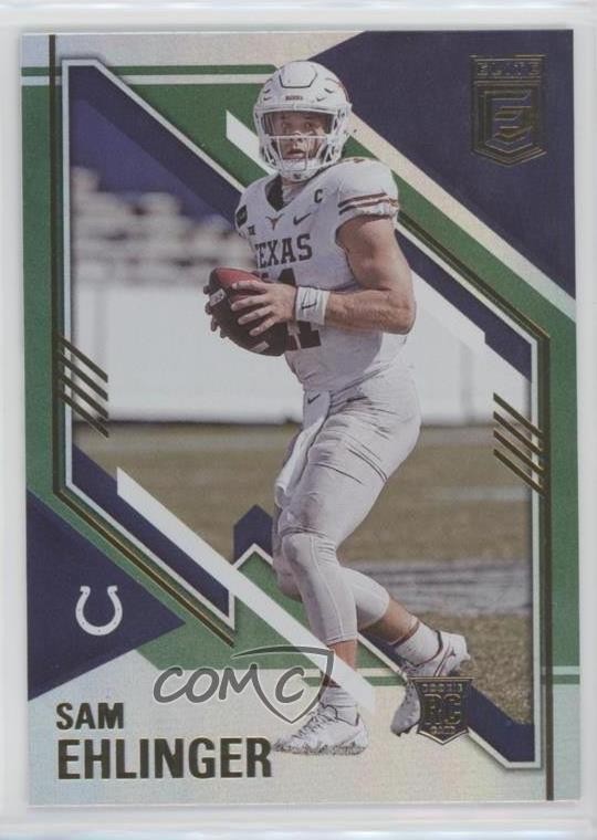 2021 Panini Donruss Elite Rookies Green Sam Ehlinger #170 f1i