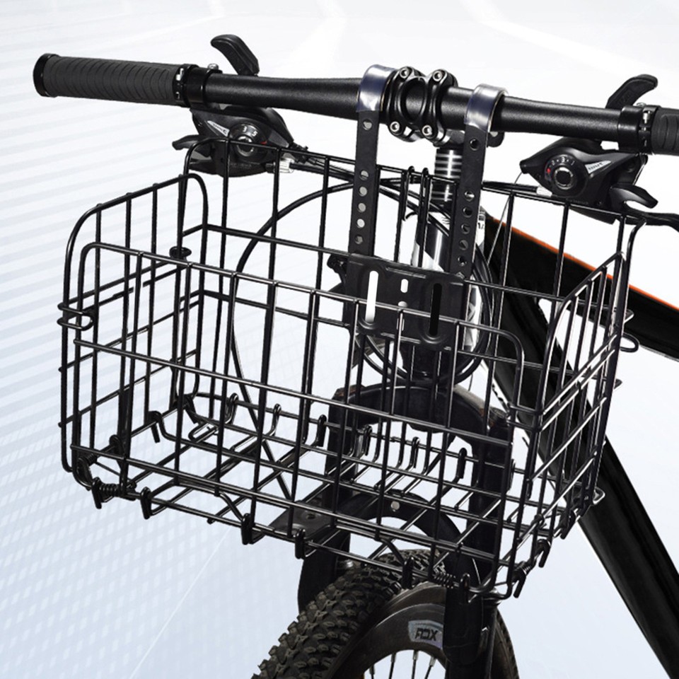 Foldable Bike Front Rear Basket Bicycle Rack Pack Carrier Hanging ...