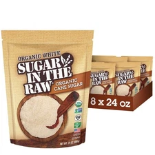 In The Raw Organic White Cane Sugar 24.0 oz (Pack of 8)