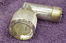 UG-970 TWINAX BALANCED TO UHF RT ANGLE ANTENNA COAXIAL CONNECTOR R-390 RECEIVER