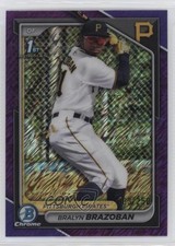 2024 Bowman Chrome Prospects Purple Shimmer Refractor /250 Bralyn Brazoban 0c3h