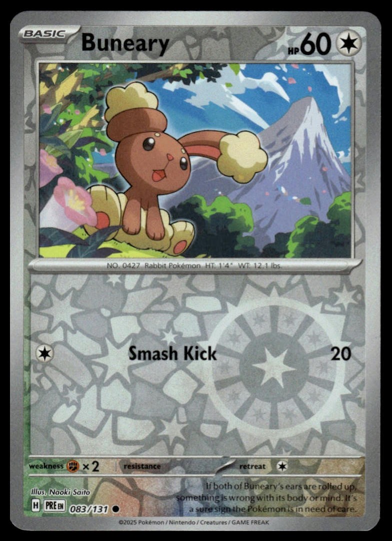 Buneary SV: Prismatic Evolutions #083/131 Reverse Holo NM