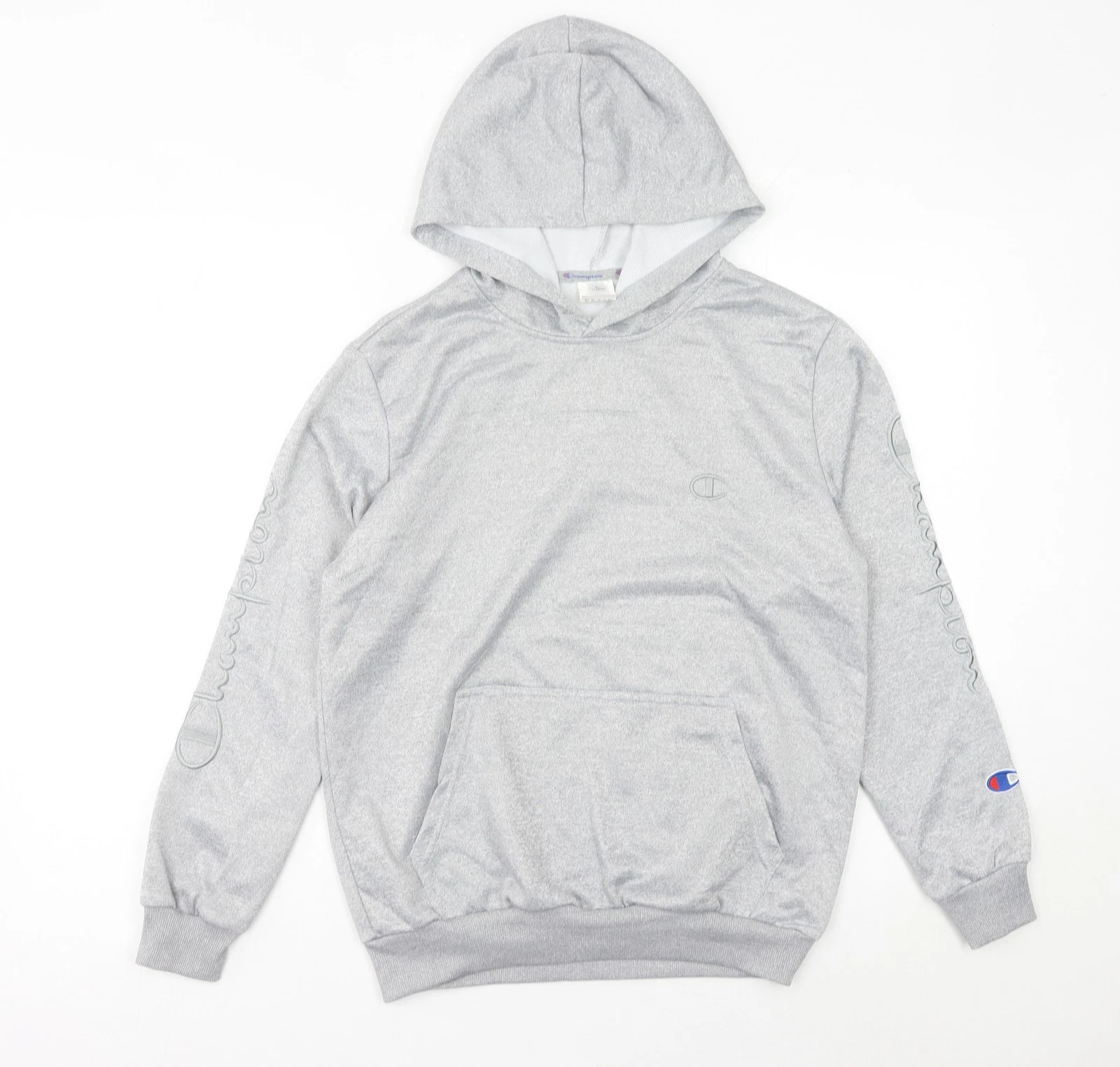 Champion Womens Grey Hoodie UK 12 Pullover Sweatshirt