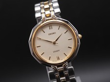 Montre Homme Vintage N COMME NEUVE Seiko Lucent 5E21-6D40 Cadran Or Roman...