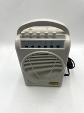 LUCIA Portable PA Amplifier Ivory Built-In Battery 50W USB SD Card Slot with Bag