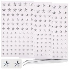 264pcs Star Gem Stickers Rhinestones for Crafts - Self 264pcs-5/7/10mm-silver