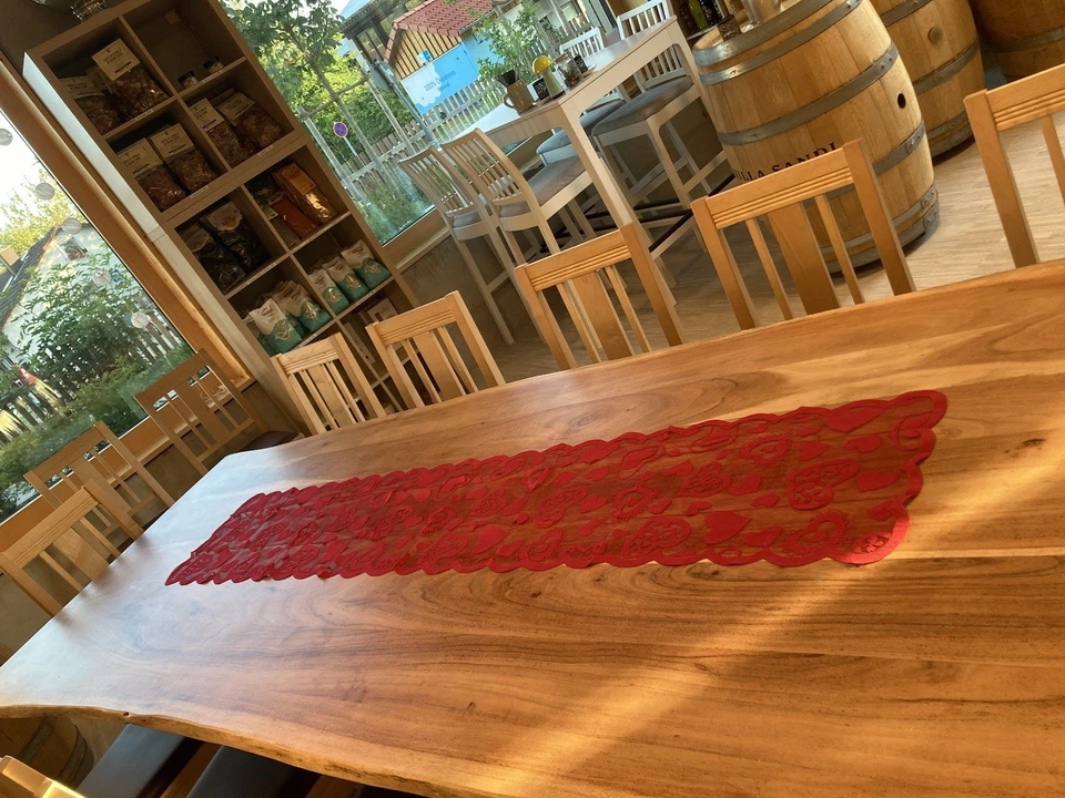 Herz Tischläufer Rot Tischdecke Romantik Abendessen Liebe Home Deko Dinner