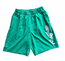 Nike Flex Men's Size Medium Dri-FIT Training Shorts 3D Logo DM6680-446 Green